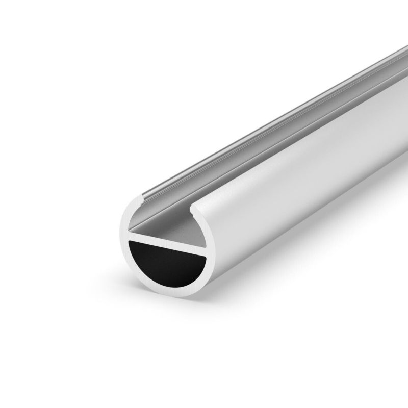 AL lišta-profil šatní P19-1 pro LED pásky s nacvakávacím difusorem - barva stříbrná.