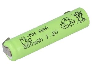 Baterie ACCU nabíjecí Tecxus verze AAA 1,2V 800mAh NiMh s pájecími vývody