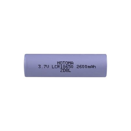 Baterie Lithiová, akumulátor, nabíjecí článek Li-Ion 18650 3,7V/2600mAh 1C MOTOMA, rozměr @18x65mm
