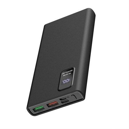 Power bank PLATINET PMPB10WQC726B 10000mAh BLACK-záložní zdroj energie, externí baterie. Výstup: 2xUSB