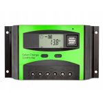 Solární regulátor PWM 12-24V/40A+USB pro Pb baterie, LiFePO4, Li-ion