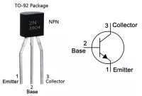 2N3904 Tranzistor NPN 60V 0,2A , 0.36W 300MHz B=100-400 TO92