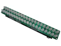 Stavebnice modul indikátor vybuzení STEREO 2x10 LED, VU metr, Audio spectrum analyzer, bargraf, spektrální analyzátor, napájení 12V - 15V, 300mA 