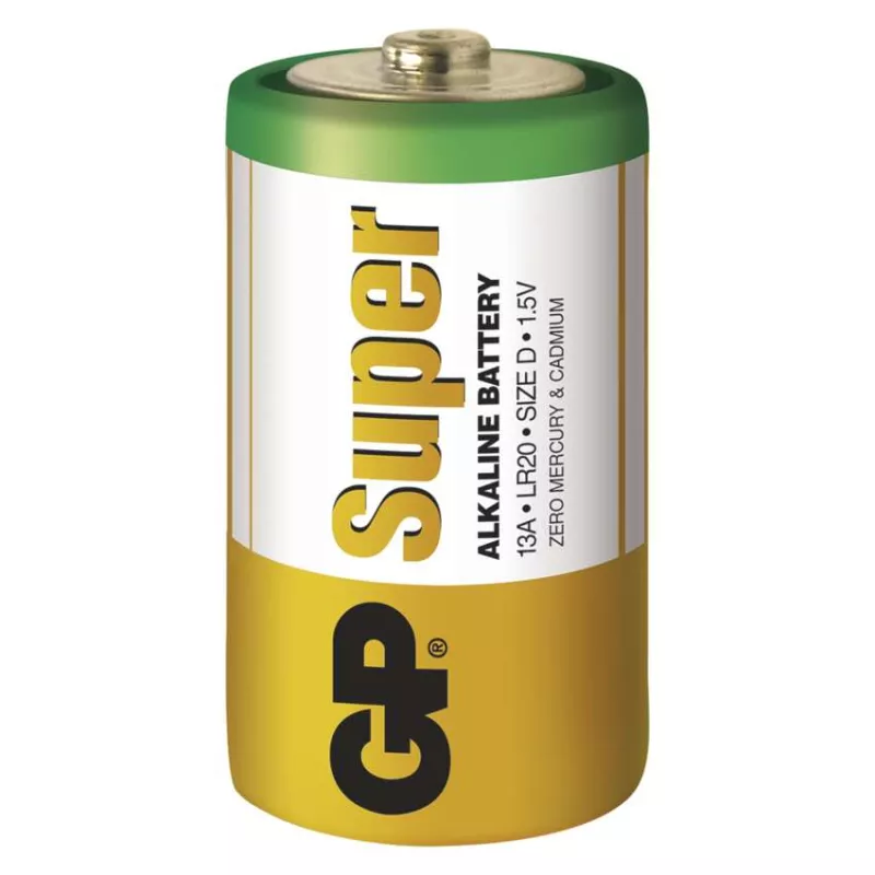 Baterie D (R20) alkalická GP Super Alkaline LR20 1,5V velké mono článek