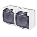 Dvojzásuvka 250V/16A IP54, bílá