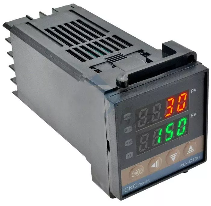 Průmyslový termostat RX-C100 pro různé senzory, napájení 230VAC