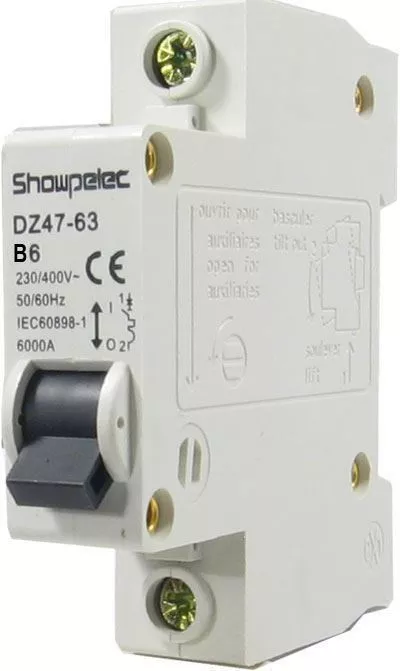 Jistič DZ47-63 230V/6A/B 1-fázový na DIN lištu