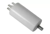 Kondenzátor rozběhový motorový 45uF/450V AC s vývody na fastony, průměr 45mm x délka 120mm