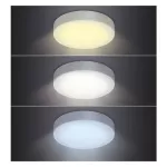 LED panel přisazený, 18W, 1530lm, možnost nastavení 3000K, 4000K, 6000K, kulatý, bílý SOLIGHT WD172
