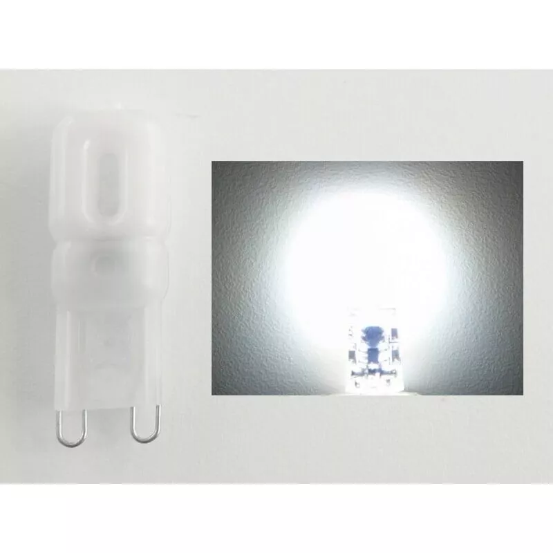 LED žárovka 230V AC 2,5W patice G9, studená bílá 6500K, 280lm náhrada 25W halogenu