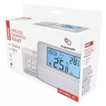 Pokojový bezdrátový termostat EMOS P56160T digitální, dosah až 80 m v otevřeném prostoru, teplotní rozsah 5 až 35 °C (v krocích po 0,5 °C)