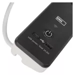 Prodlužka 230V/16A. GoSmart prodlužovací kabel 2 m / 4 zásuvky / s vyp. / s USB / bílá-černá / PVC / 1,5 mm2, WiFi EMOS