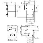 RELÉ HF105F-1, 1 x přepínací kontakt 20A, cívka 12V DC HONGFA
