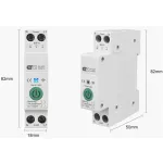 Smart elektronický jistič IMMAX NEO 07574L 1-63A WiFi Tuya 1fázový na DIN lištu