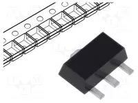 Stabilizátor pevného napětí MCP1702T-3302T +3,3V, 0,25A, Low-Drop, SMD SOT89-3
