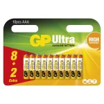 Mikrotužková baterie alkalická GP Ultra AAA (R03) 1,5V 10ks blistr