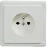 Zásuvka jednonásobná, chráněná, jasně bílá, ABB Classic  230V AC, 5517-2389 B1