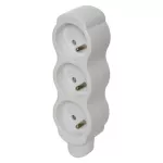Zásuvka na kabel, rozbočovací 3 x 230V AC, 16A max. 3600W bílá