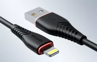 Kabel USB-Lightning VFAN Anti-Break X01, 3A, 1m (černý) 