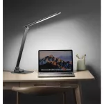 LED stolní lampička GETI GTL103A antracit s nastavitelnou teplotou a intenzitou světla, USB portem pro nabíjení a dotykovým ovládáním