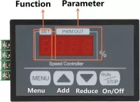 Modul-PWM regulace výkonu-otáček stejnosměrných motorů do 30A, napájení 6V-60VDC, 150W