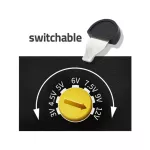 Nastavitelný pulsní zdroj 3-12V/1000mA, USB, Jack 2,5mm; Jack 3,5mm; 3,5 x 1,35mm; 5 x 2,1mm; 5,5 x 1,5mm; 5,5 x 2,5mm Geti