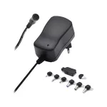 Nastavitelný pulsní zdroj 3-12V/1000mA, USB,  Jack 2,5mm; Jack 3,5mm; 3,5 x 1,35mm; 5 x 2,1mm; 5,5 x 1,5mm; 5,5 x 2,5mm