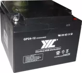 Olověná gelová baterie 12V/24Ah nabíjecí bezúdržbový akumulátor