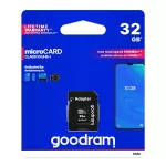 Paměťová karta 32GB GOODRAM microSDHC+adaptér na SD