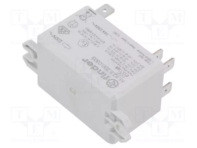 RELÉ F66.82., 2x spínací kontakt 30A/250VAC, 230VAC cívka Finder RELÉ F66.82., 2x spínací kontakt 30A/250VAC, 230VAC cívka Finder