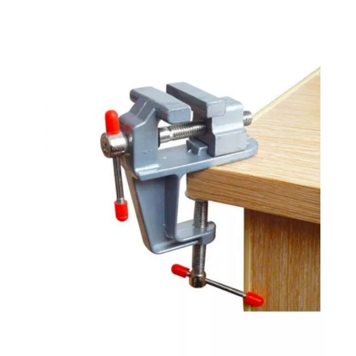 Svěrák kovový pevný 35 mm, uchycení svorkou ke stolu, šíře rozevření 35mm