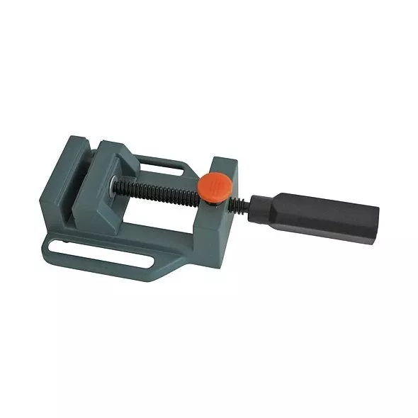 Svěrák pod vrtačku STREND PRO Cork DV813 kovový čelist 70mm s úchytem na desku stolu