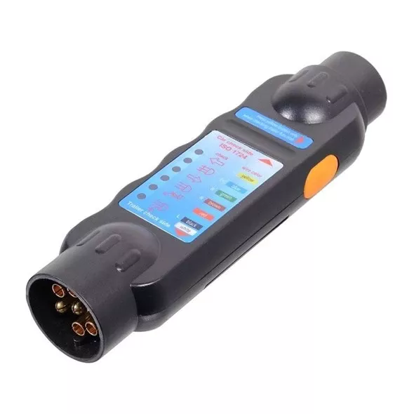 Tester zásuvek tažného zařízení 7-pólový s LED diodami pro indikaci vadného kabelu TYP-2