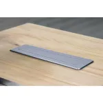 Zásuvka 3x 230V AC vícenásobná, Výsuvný blok SOLIGHT 3z + USB A+C 20W PD výsuvný blok zásuvek, 2m, nerez ocel, pro pracovní desky a stoly