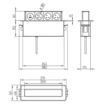 Zásuvka 3x 230V AC vícenásobná, Výsuvný blok SOLIGHT 3z + USB A+C 20W PD výsuvný blok zásuvek, 2m, nerez ocel, pro pracovní desky a stoly