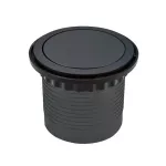 Zásuvka SOLIGHT 4x 230V AC vícenásobná, Výsuvný blok, kulatý, stříbrná