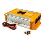 Měnič napětí Carspa PX1200-24, 24V/230V+USB 1200W čistá sinusovka. +D.O. drátové s LCD dispejem, kabel 5m Měnič napětí Carspa PX1200-24, 24V/230V+USB 1200W čistá sinusovka. +D.O. drátové s LCD dispejem, kabel 5m
