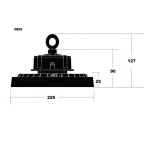 Průmyslové LED svítidlo EHB3-UFO150W, IP65, 180-240V AC, varianta- Průmyslové LED svítidlo EHB3-UFO150W, IP65, 180-240V AC, varianta-