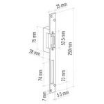 Elektronický dveřní zámek BEFO 1221, 12V 0,6A pro DH16A-30DT - klávesnice kovová, s momentovým kolíkem, po el. impulzu poloha OTEVŘENO, po průchodu dveřmi poloha ZAVŘENO Elektronický dveřní zámek BEFO 1221, 12V 0,6A pro DH16A-30DT - klávesnice kovová, s momentovým kolíkem, po el. impulzu poloha OTEVŘENO, po průchodu dveřmi poloha ZAVŘENO