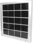Fotovoltaický polykrystalický solární článek, panel 6V/2W, 330mA, rozměry 135x110x16mm