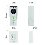 GoSmart EMOS IP-09D domovní bezdr. bateriový videozvonek s WiFi a solárím panelem