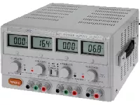 Laboratorní zdroj stolní AX-3003D-3 plynule regulovatelný 2×0–30V/2×0–3A+ 1x5V/3A LED displej