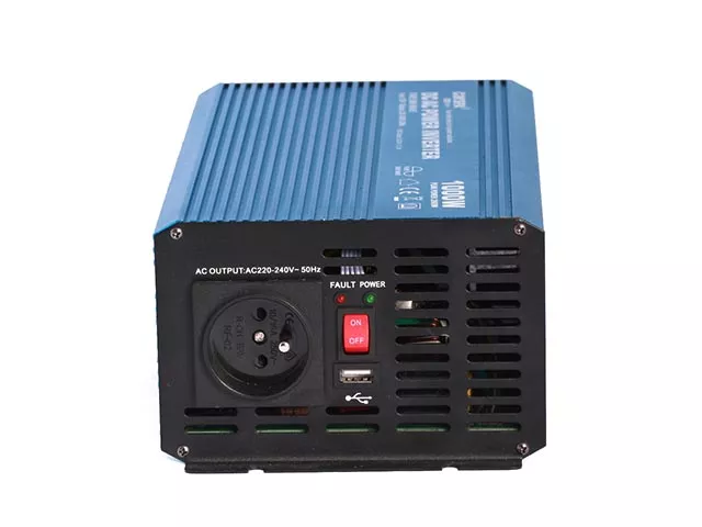 Měnič napětí DC/AC 12V/230V AC, 1000W, čistá sinusovka, USB CARSPA P1000