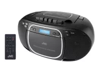 Radiomagnetofon  JVC RC-561B, radio FM, DAB+ s CD mechanikou MP3 a kazetou, Kazetové nahrávání z libovolného zdroje (Bluetooth 5.0, USB, CD, AUX OUT) sluchátkový výstup. Dálkové ovládání.