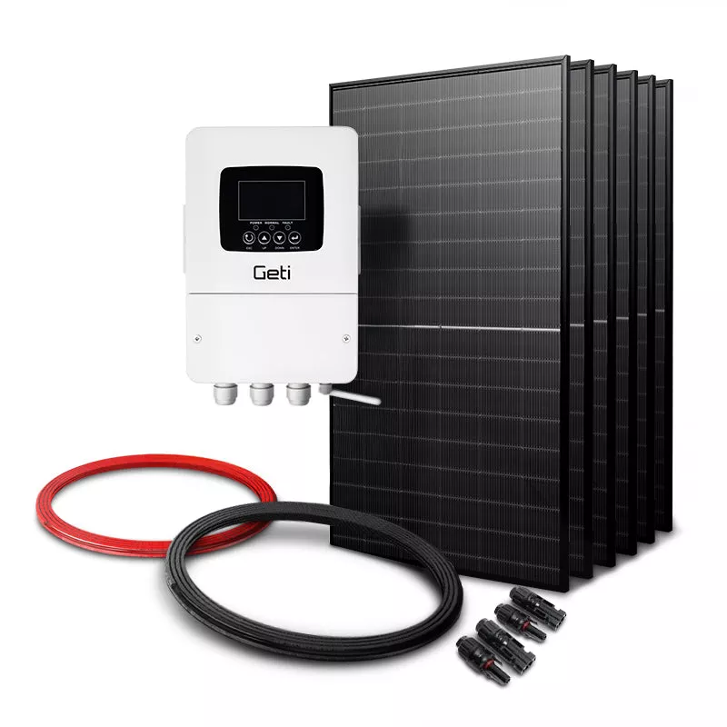 SSada pro solární ohřev vody GETI GWH04W 2730Wp 6x PV TRINA, WiFi SMART Life