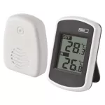 Teploměr digitální E0043 bezdrátový, čidlo na baterie, vnitřní teplota 0 °C až +60 °C, vnější teplota -40 °C až +60 °C 