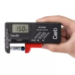 Tester baterií GT168D, zkoušečka AA, AAA, C, D, 9V, knoflíkové, tužkové, mikrotužkové Geti