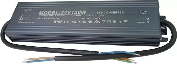 Zdroj spínaný pro LED pásky 24V/150W/6,3A voděodolný IP67