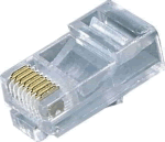 Konektor RJ45 8P8C-VK 8-pinů lisovací na kulatý kabel LAN,UTP,PC síťový