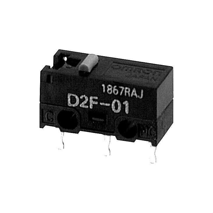 Mikrospínač D2F211, bez páčky 30V/0.1A 